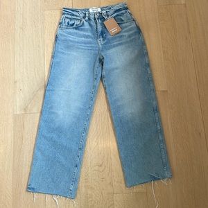 Reformation Val 90s mid-rise straight cropped jeans in manzanita sz 25 with tags